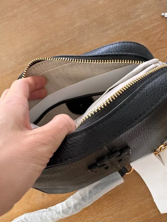 NWT Tory Burch McGraw Camera Bag Crossbody Bag Black - Picture 8 of 12